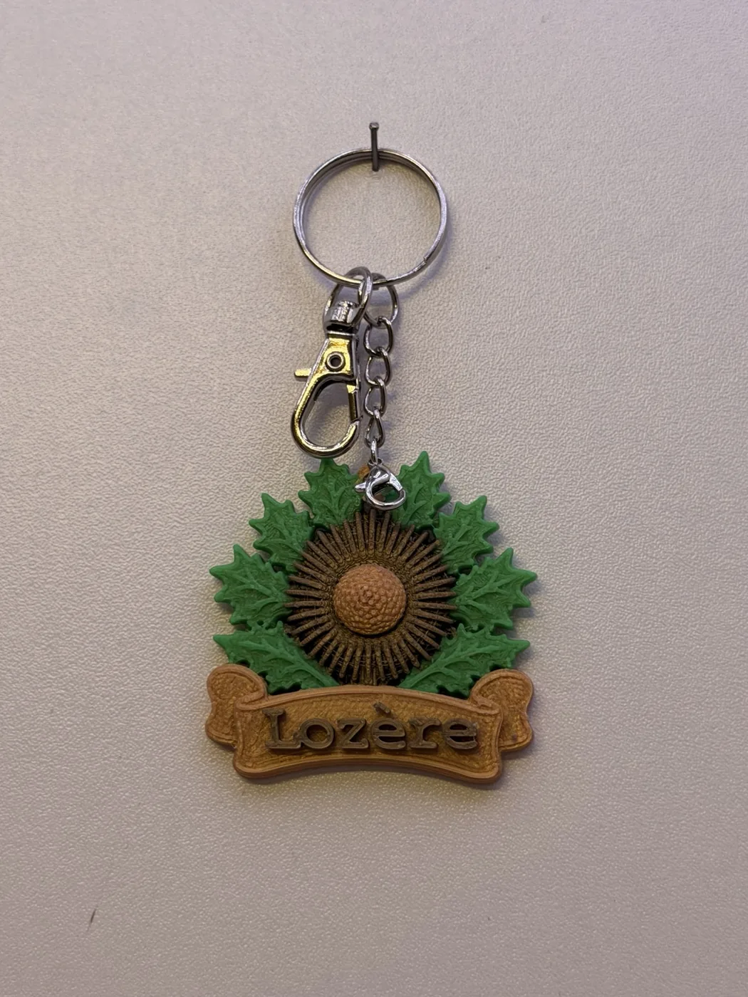 Porte-clé Cardabelle Lozère impression 3D autre coloris