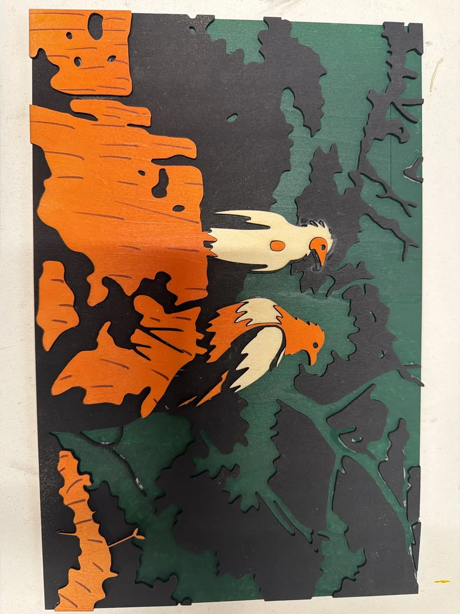 Tableau vautours des Gorges
