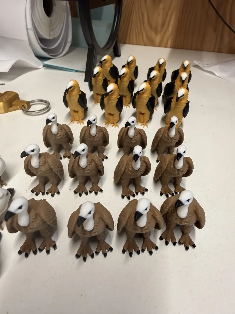 Collection de vautours 3D