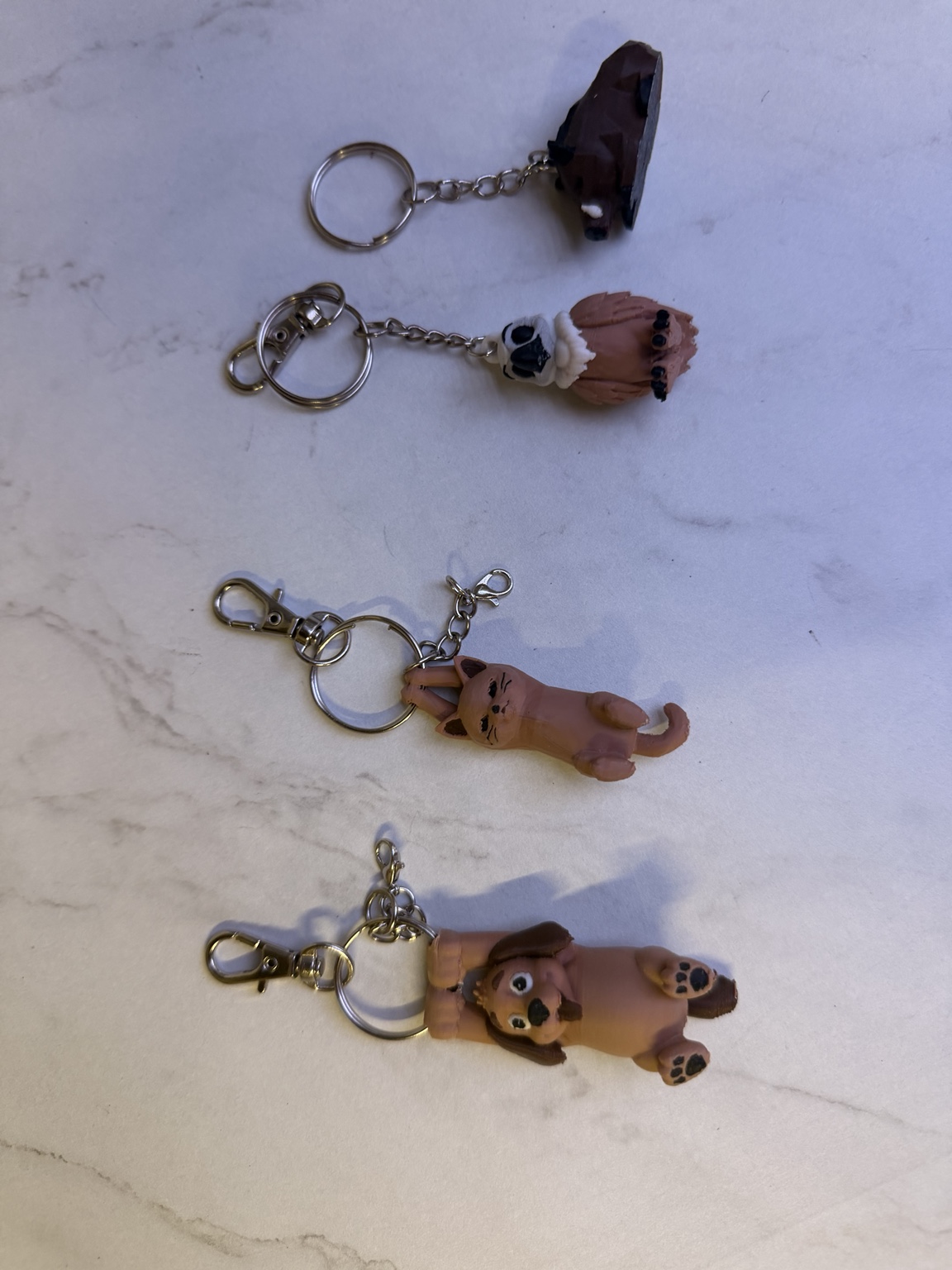 Porte-clés Animaux — 30 à 60 mm